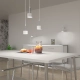 lafabryka.pl Lampa wisząca ARENA WHITE/SILVER 3xGX53 MLP7780 Milagro